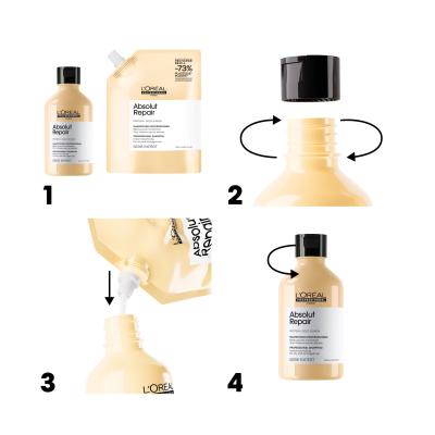 L&#039;Oréal Professionnel Absolut Repair Professional Shampoo Shampoo für Frauen Nachfüllung 500 ml