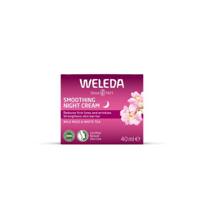 Weleda Wild Rose &amp; White Tea Smoothing Night Cream Nachtcreme für Frauen 40 ml