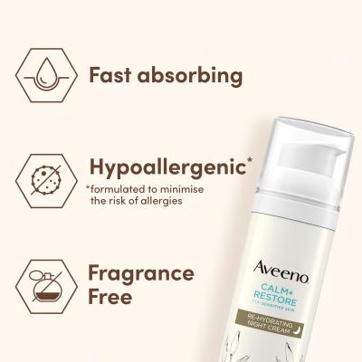 Aveeno Calm + Restore Re-Hydrating Night Cream Nachtcreme 50 ml