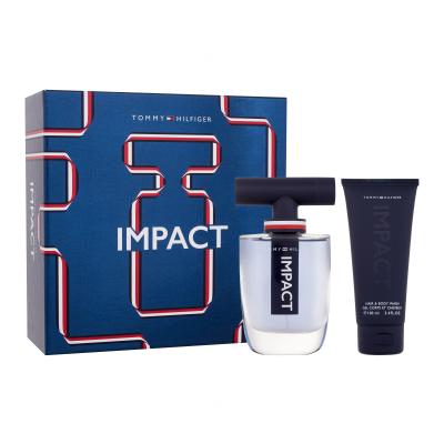 Tommy Hilfiger Impact SET Geschenkset Eau de Toilette 100 ml + Duschgel 100 ml + Eau de Toilette 4 ml