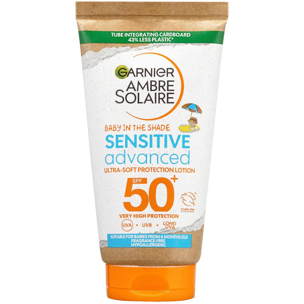 Garnier Ambre Solaire Kids Sensitive In für Kinder Advanced SPF50+ The Shade Sonnenschutz ml 50 Baby