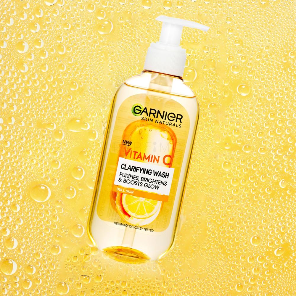 Garnier Skin Vitamin ml Wash 200 Naturals für Reinigungsgel Frauen C Clarifying