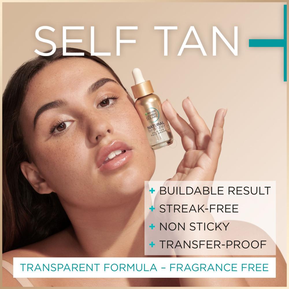 Garnier Ambre Solaire Drops Selbstbräuner ml 30 Natural Bronzer Self-Tan Face