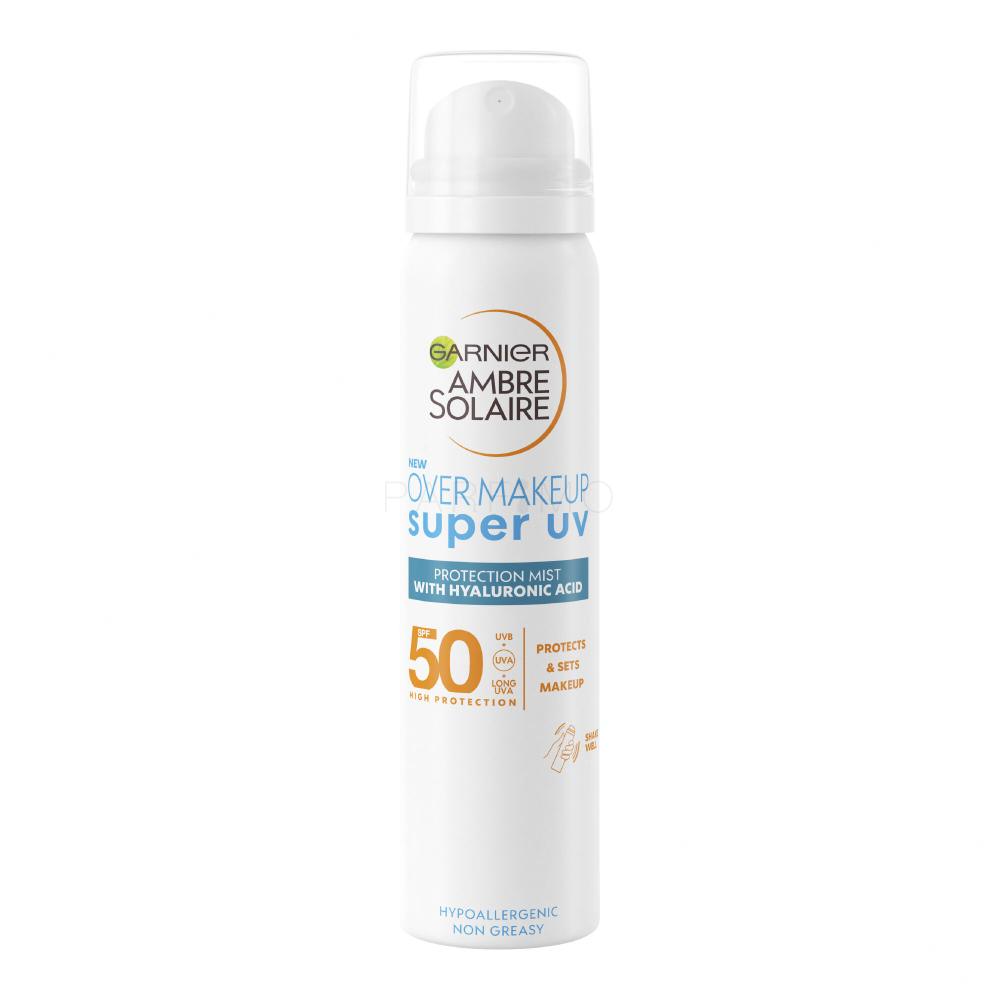 Garnier Ambre Solaire Super UV Mist 75 SPF50 Over fürs Sonnenschutz ml Protection Makeup Gesicht