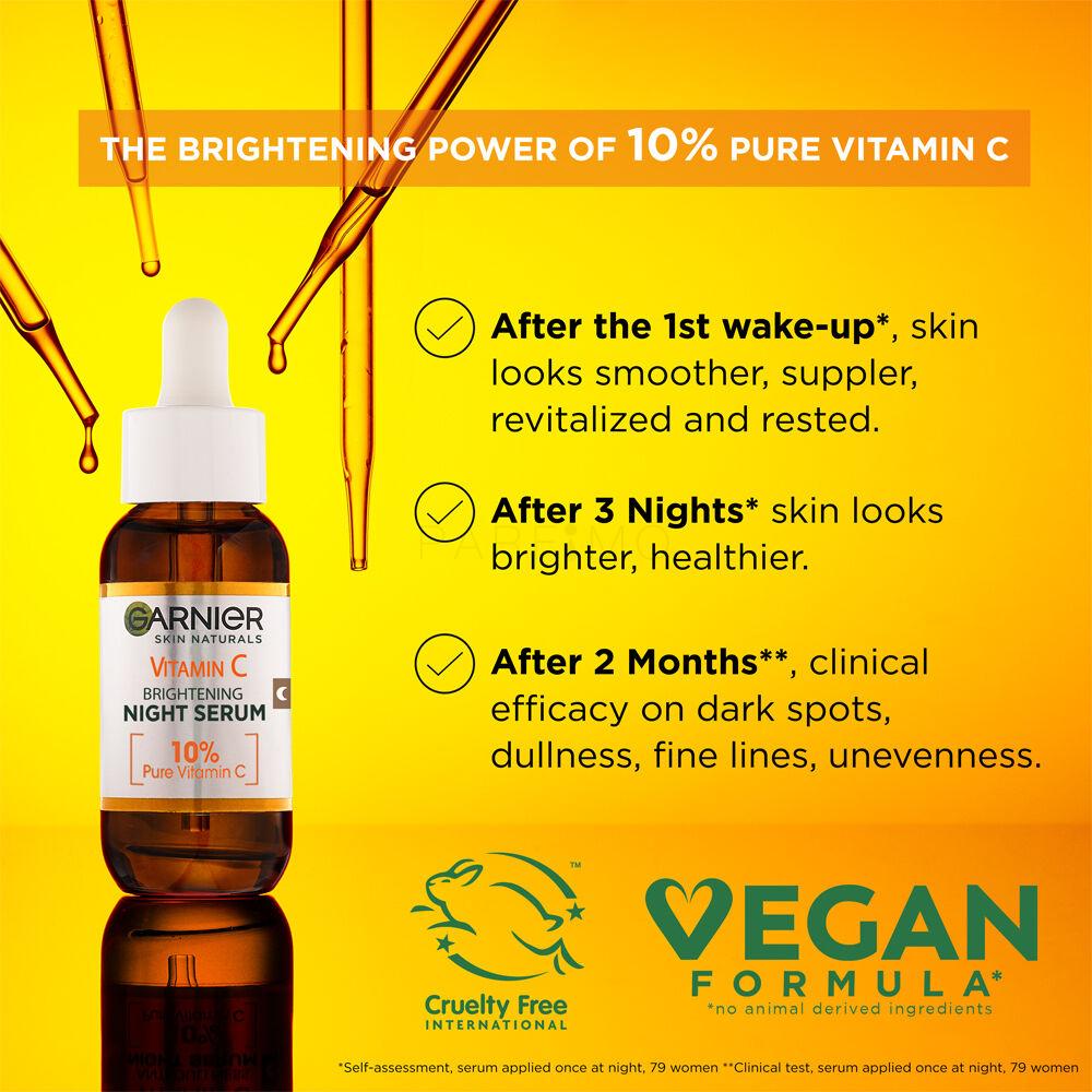 Garnier Skin Naturals Vitamin Brightening C Gesichtsserum für Serum Frauen ml 30 Night