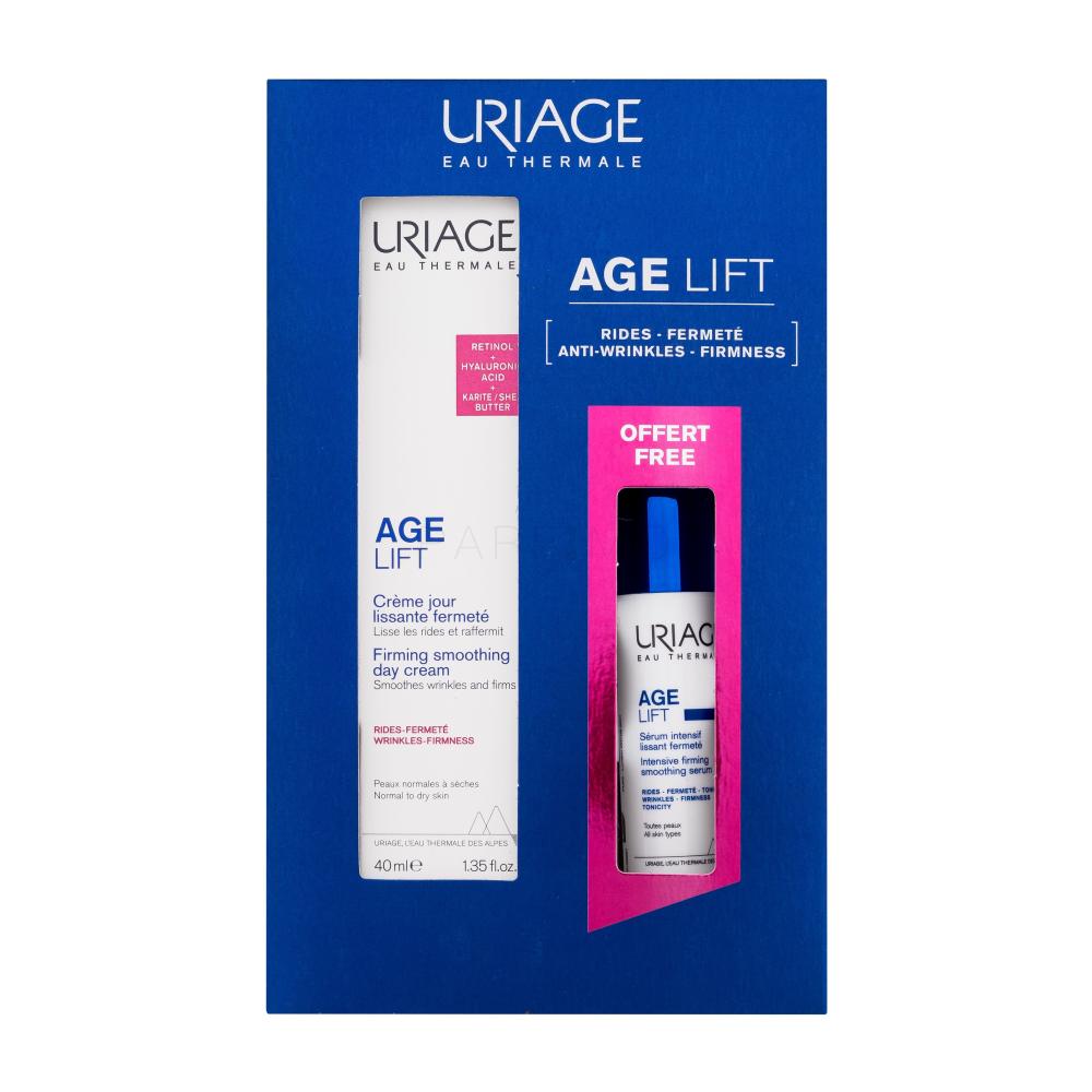 Uriage ml Lift Day Firming Age Smoothing Anti-Wrinkles Geschenkset Age Lift 40 ml Age Intensive Tagescreme Firming Smoothing 10 Gesichtsserum Cream + Duo Firmness & Lift My Serum