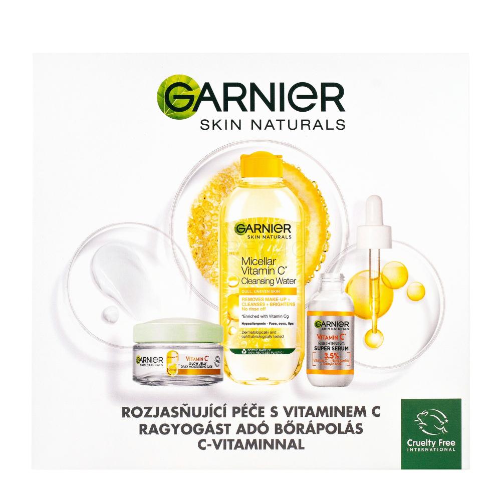 Garnier Skin Naturals Vitamin Naturals Glow 30 Skin Mizellenwasser C ml Brightening ml 50 C Care Skin Gesichtsgel Geschenkset Vitamin C Daily Super Jelly Vitamin Serum + Skin Naturals + Gesichtsserum Naturals