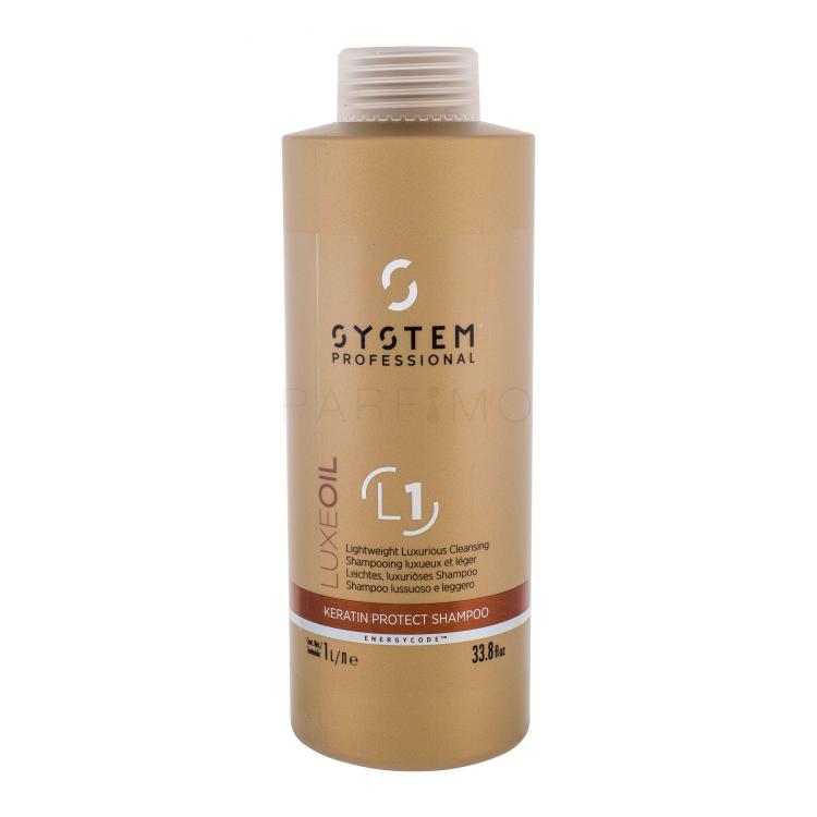 System Professional Luxe Oil Keratin Protect L1 Shampoo für Frauen 1000 ml