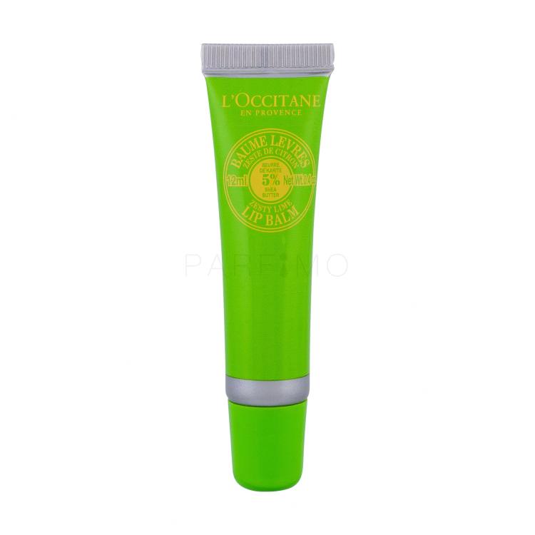 L&#039;Occitane Shea Butter Zesty Lime Lip Balm Lippenbalsam für Frauen 12 ml