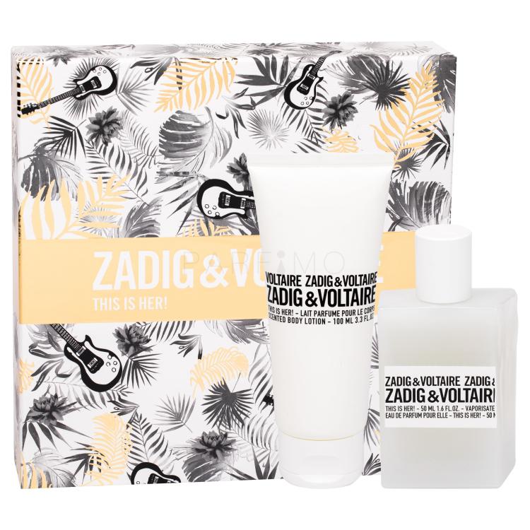 Zadig &amp; Voltaire This is Her! Geschenkset Edp 50 ml + Körpermilch 100 ml