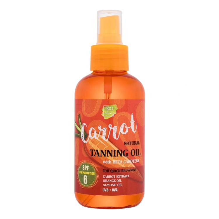 Vivaco Bio Carrot Tanning Oil SPF6 Sonnenschutz 150 ml