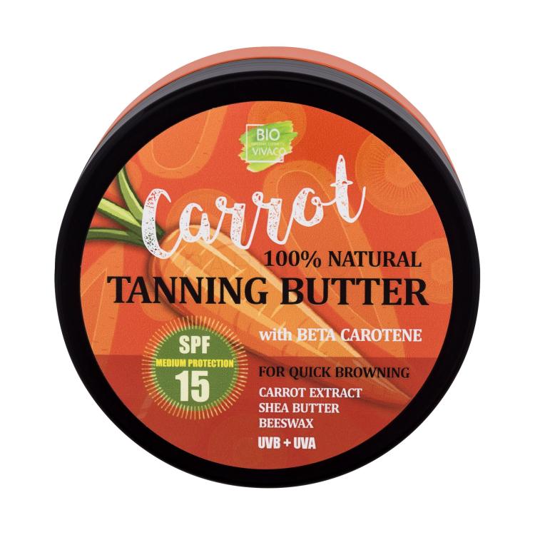 Vivaco Bio Carrot Tanning Butter SPF15 Sonnenschutz 150 ml