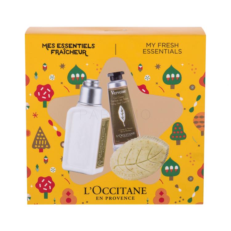 L&#039;Occitane Verveine (Verbena) Travel Set Geschenkset Körperlotion 30 ml + Handcreme 10 ml + Seife 25 g