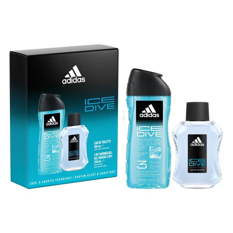 Adidas Ice Dive Geschenkset Edt 100ml + 250ml Duschgel