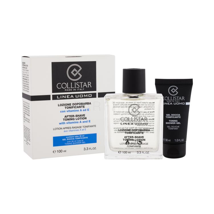 Collistar Uomo After-Shave Toning Lotion Geschenkset After Shave Lotion 100 ml + Tonisierendes Duschgel 30 ml