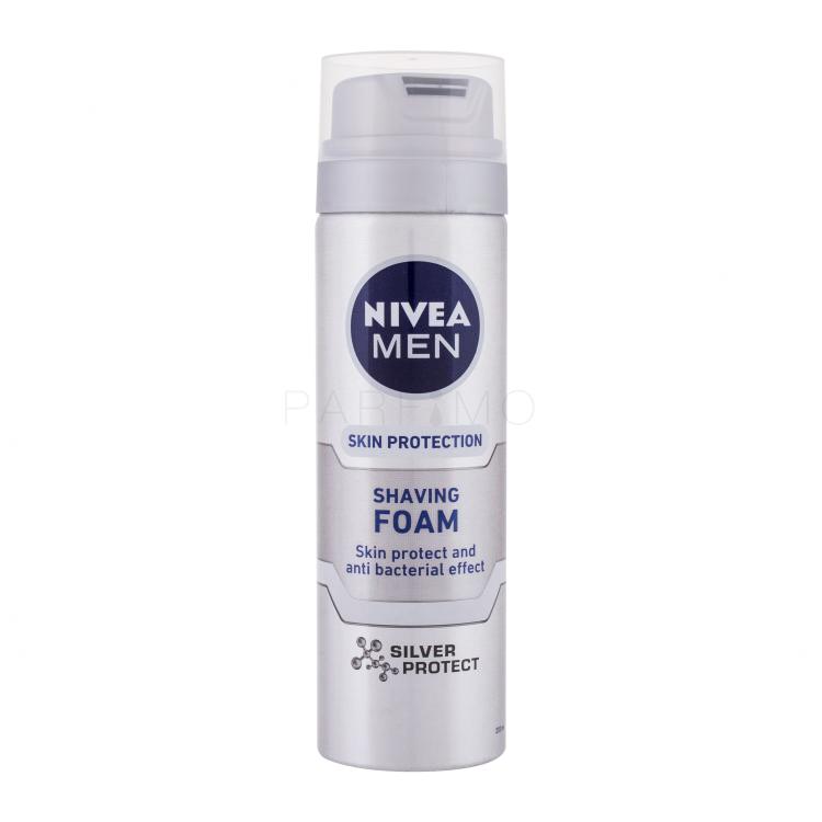 Nivea Men Silver Protect Rasierschaum für Herren 200 ml