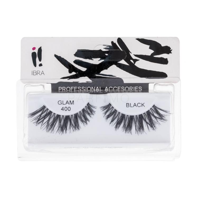 IBRA Glam 400 Falsche Wimpern für Frauen 1 St. Farbton  Black