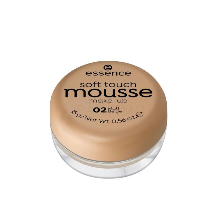 Essence Soft Touch Mousse Foundation für Frauen 16 g Farbton  02 Matt Beige