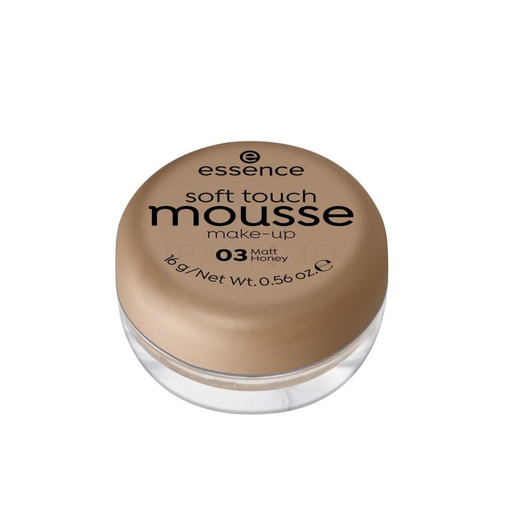 Essence Soft Touch Mousse Foundation für Frauen 16 g Farbton  03 Matt Honey