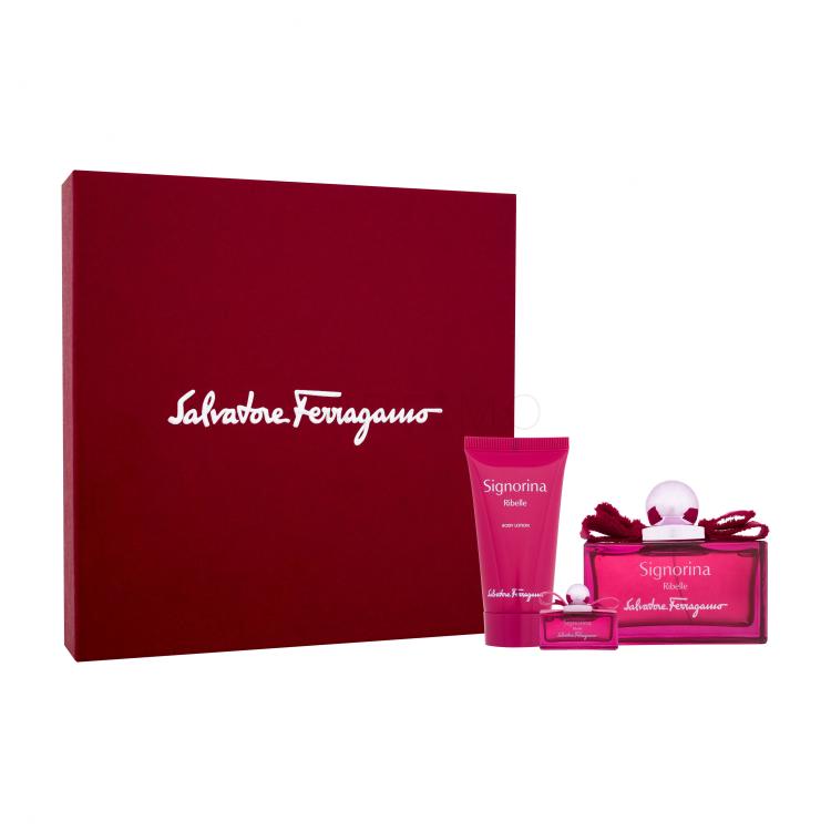 Ferragamo Signorina Ribelle Geschenkset Eau de Parfum 100 ml + Körpermilch 50 ml + Eau de Parfum 5 ml