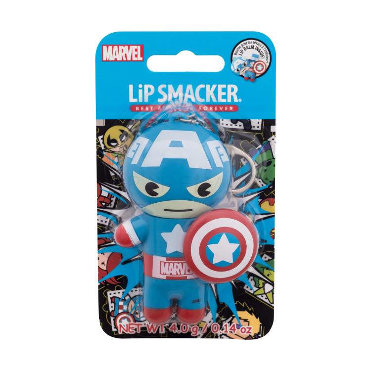 Lip Smacker Marvel Captain America Red, White &amp; Blue-Berry Lippenbalsam für Kinder 4 g