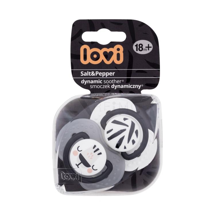 LOVI Salt&amp;Pepper Dynamic Soother 18m+ Schnuller für Kinder 2 St.