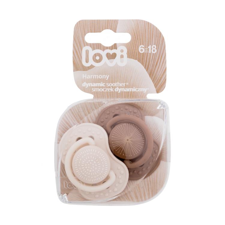 LOVI Harmony Dynamic Soother Girl 6-18m Schnuller für Kinder 2 St.