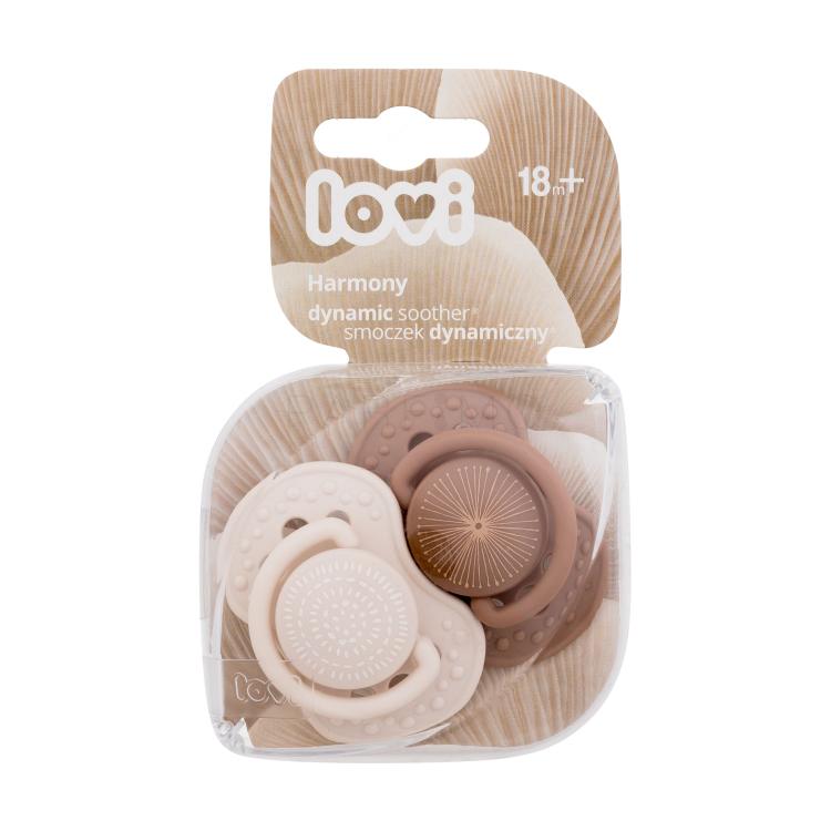 LOVI Harmony Dynamic Soother Girl 18m+ Schnuller für Kinder 2 St.