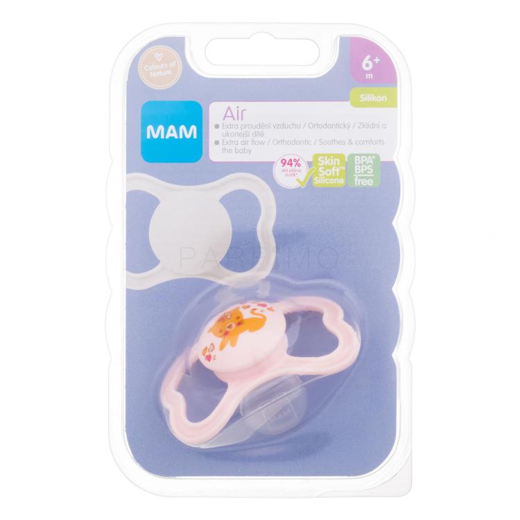 MAM Air Silicone Pacifier 6m+ Tiger Schnuller für Kinder 1 St.