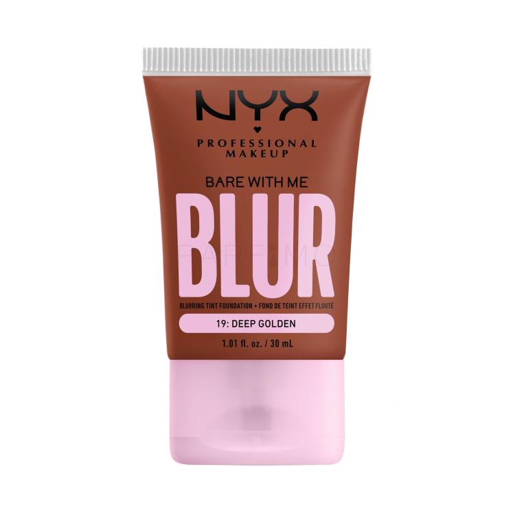 NYX Professional Makeup Bare With Me Blur Tint Foundation Foundation für Frauen 30 ml Farbton  19 Deep Golden