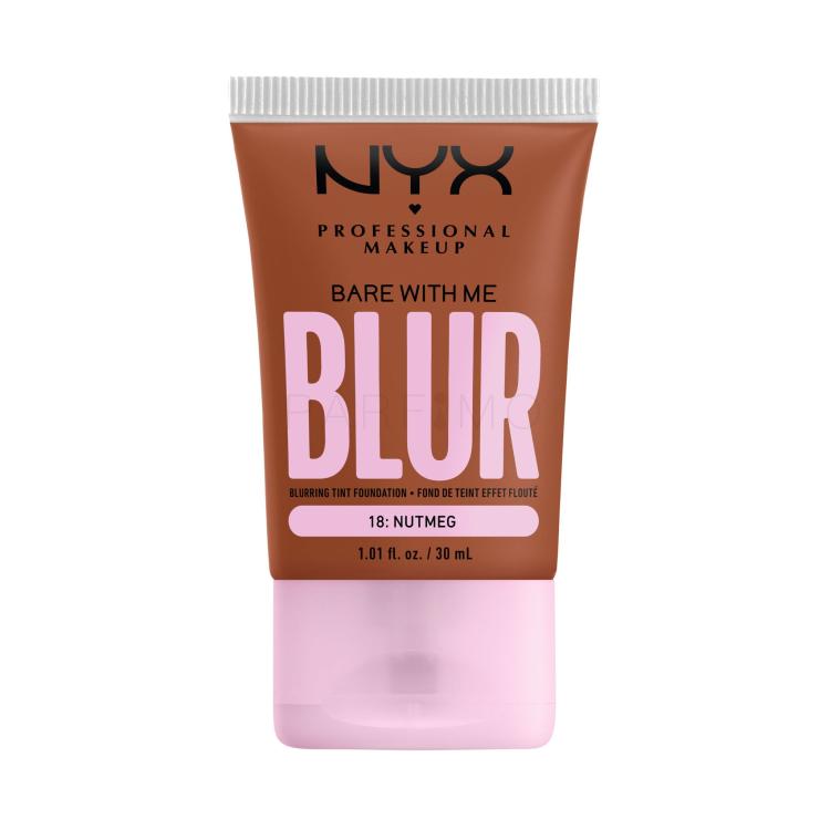 NYX Professional Makeup Bare With Me Blur Tint Foundation Foundation für Frauen 30 ml Farbton  18 Nutmeg