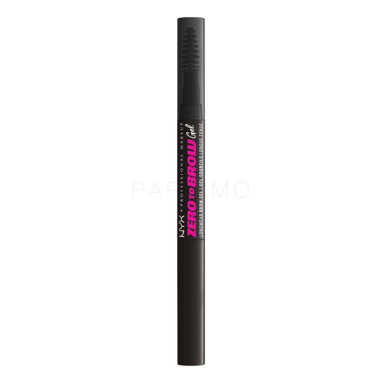 NYX Professional Makeup Zero To Brow Augenbrauengel und -pomade für Frauen 2 ml Farbton  08 Black