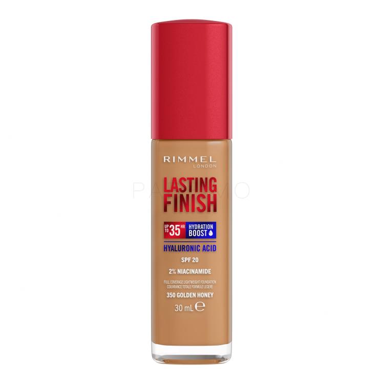 Rimmel London Lasting Finish 35H SPF20 Foundation für Frauen 30 ml Farbton  350 Golden Honey