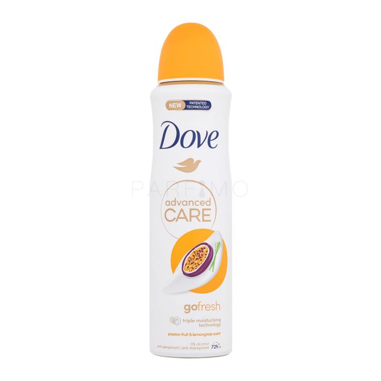 Dove Advanced Care Go Fresh Passion Fruit &amp; Lemongrass Antiperspirant für Frauen 150 ml