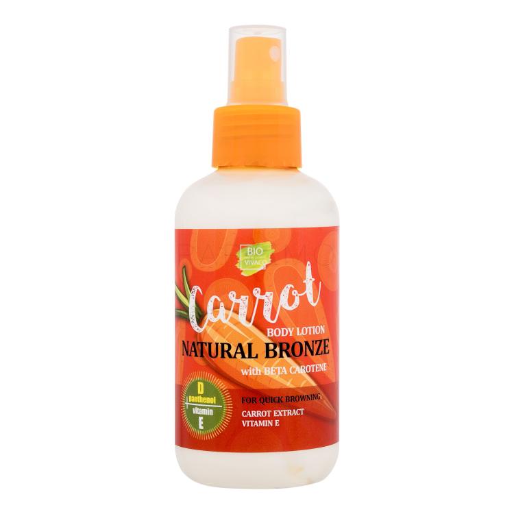 Vivaco Bio Carrot Natural Bronze Body Lotion Sonnenschutz 150 ml