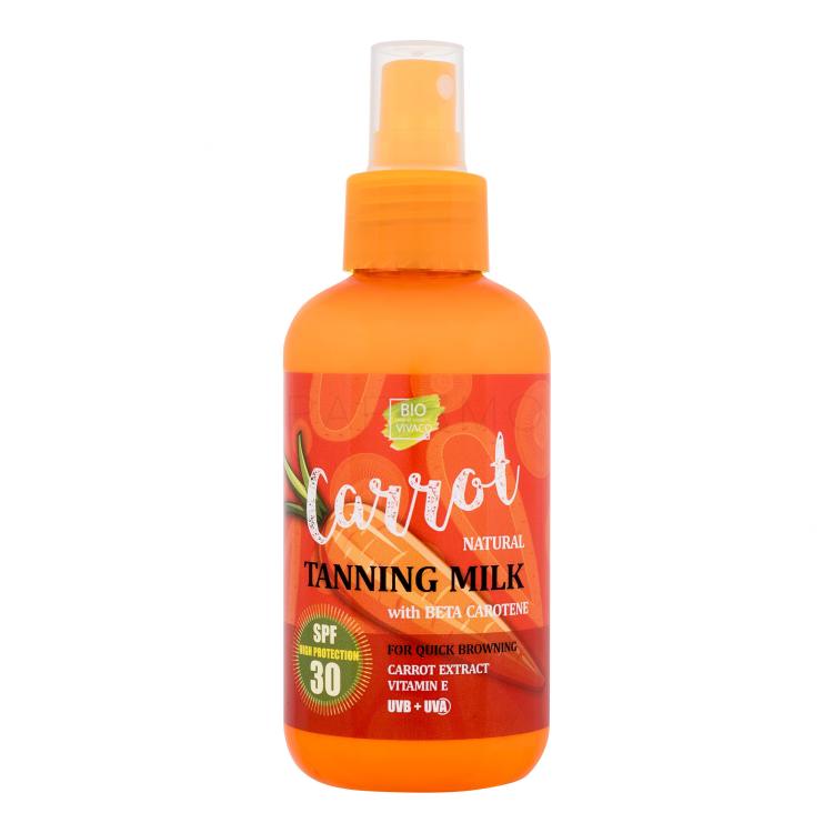 Vivaco Bio Carrot Tanning Milk SPF30 Sonnenschutz 150 ml