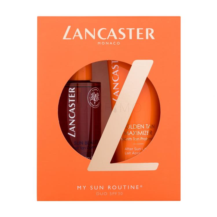 Lancaster Sun Beauty My Sun Routine Geschenkset Sonnenöl Sun Beauty Satin Dry Oil SPF30 150 ml + Golden Tan Maximizer After Sun Lotion 125 ml