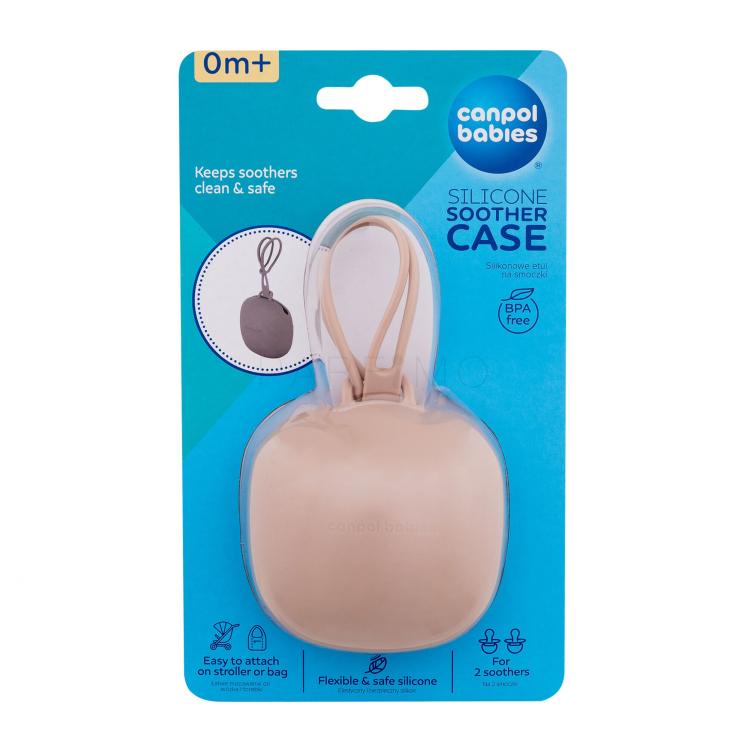 Canpol babies Silicone Soother Case Beige Schnullerhülle für Kinder 1 St.