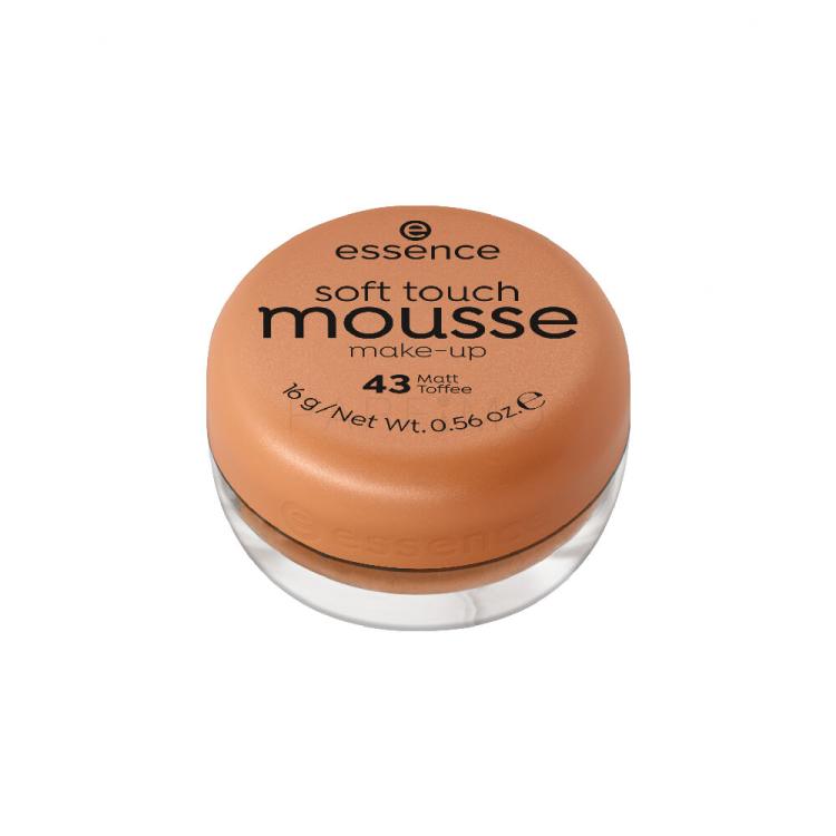 Essence Soft Touch Mousse Foundation für Frauen 16 g Farbton  43 Matt Toffee