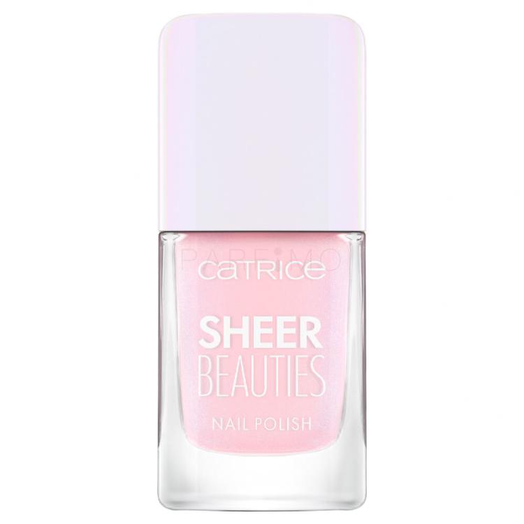 Catrice Sheer Beauties Nail Polish Nagellack für Frauen 10,5 ml Farbton  040 Fluffy Cotton Candy