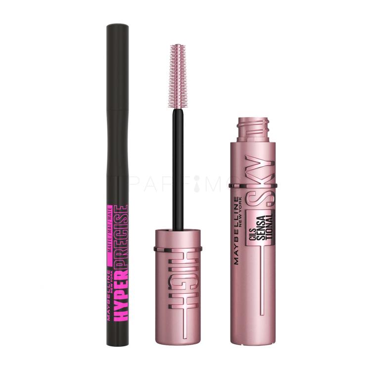 Set Mascara Maybelline Lash Sensational Sky High + Eyeliner Maybelline Hyper Precise All Day