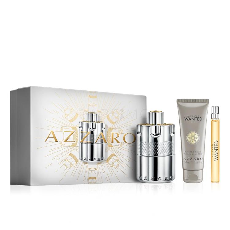 Azzaro Wanted Geschenkset Eau de Parfum 100 ml + Eau de Parfum 10 ml + Duschgel 75 ml