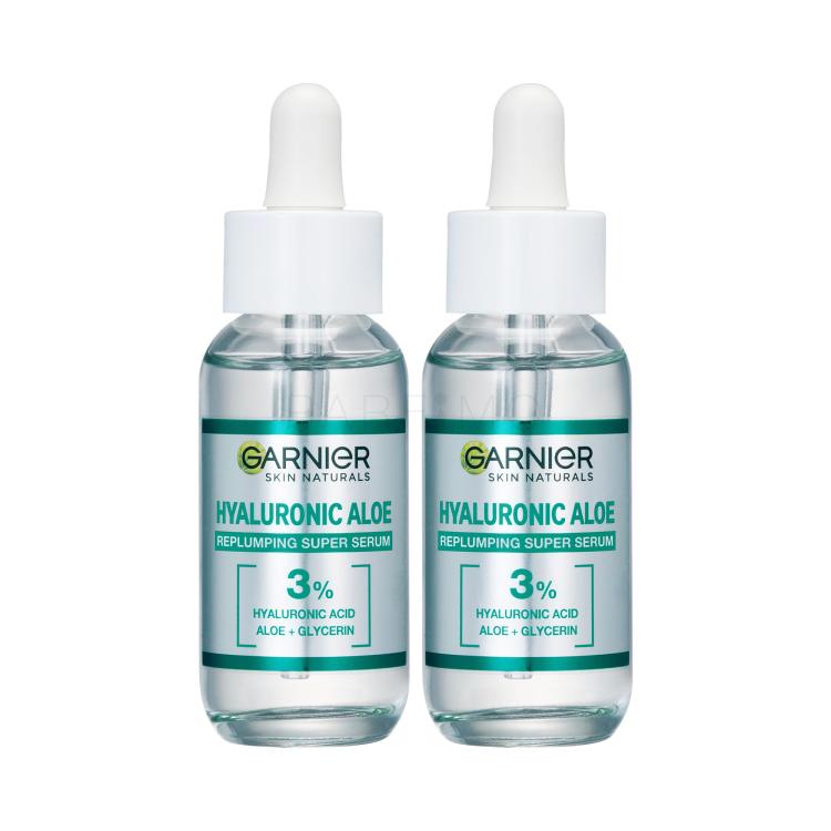 Set Gesichtsserum Garnier Skin Naturals Hyaluronic Aloe Replumping Super Serum