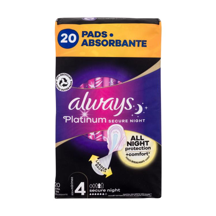 Always Platinum Secure Night Damenbinde für Frauen Set