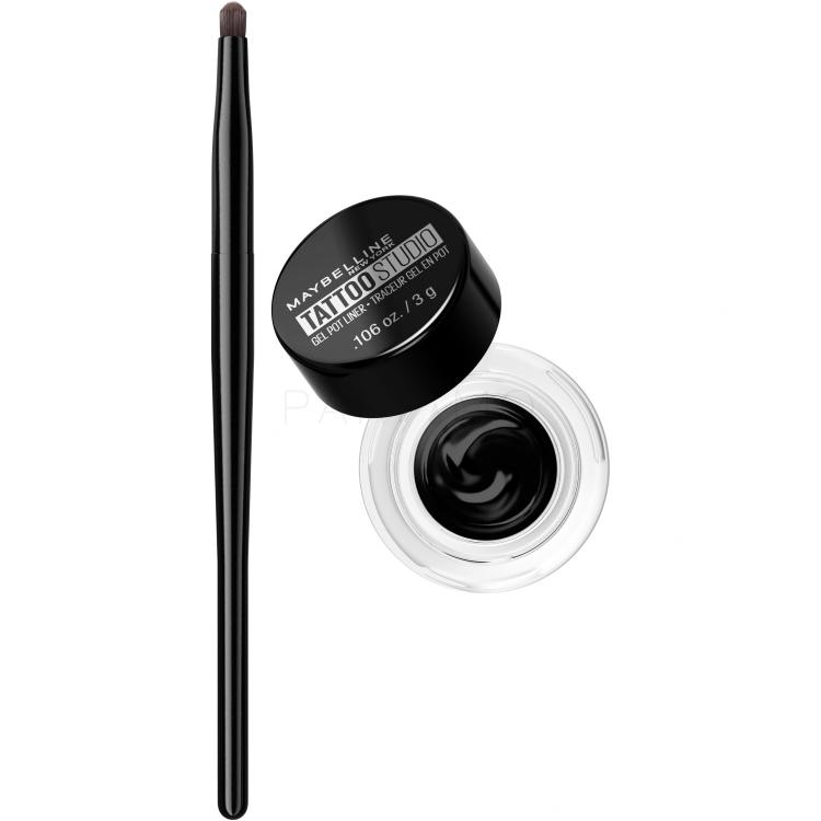 Maybelline Tattoo Liner Gel Pot Eyeliner für Frauen 3 g Farbton  950 Blackest Black