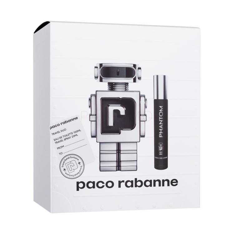 Paco Rabanne Phantom Geschenkset Eau de Toilette 100 ml + Eau de Toilette 20 ml