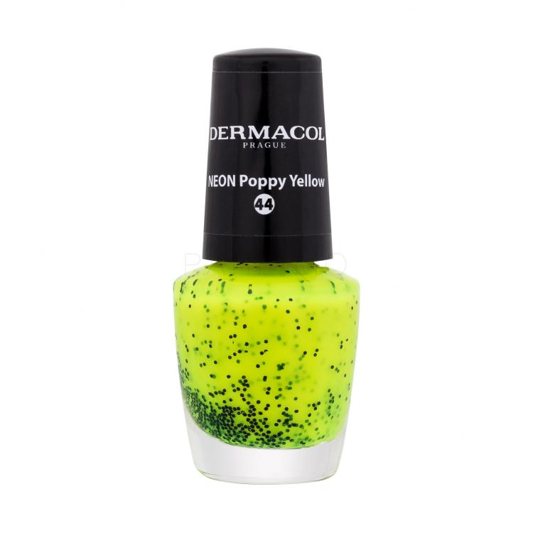 Dermacol Neon Nagellack für Frauen 5 ml Farbton  44 Poppy Yellow