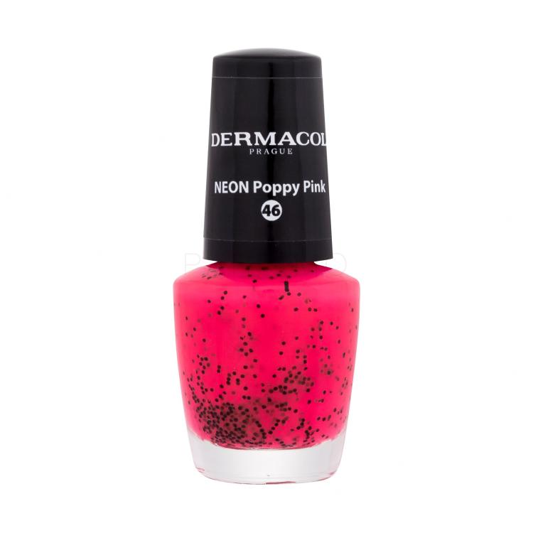 Dermacol Neon Nagellack für Frauen 5 ml Farbton  46 Poppy Pink