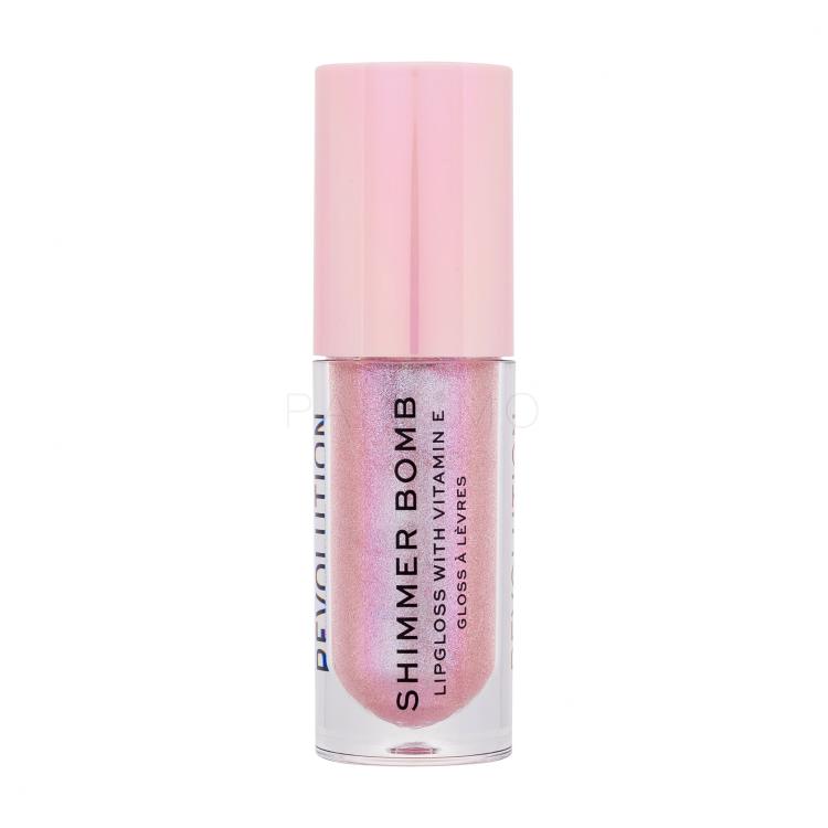 Makeup Revolution London Shimmer Bomb Lipgloss für Frauen 4,5 ml Farbton  Sparkle Pink