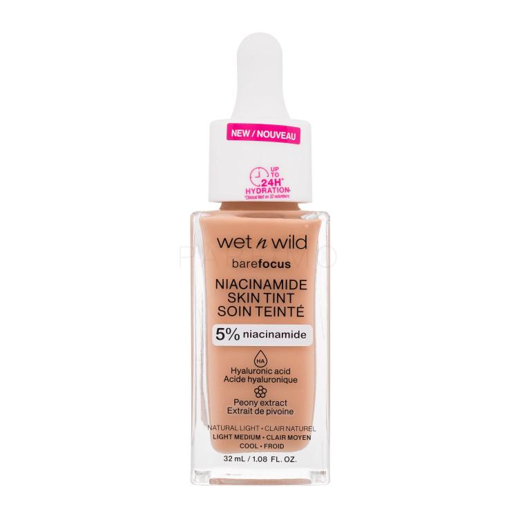 Wet n Wild Bare Focus Niacinamide Skin Tint Foundation für Frauen 32 ml Farbton  Natural Light